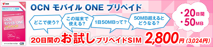 OCNoCONEvyCh@20Ԃ̂vyChSIM@2,800~i3,024~j